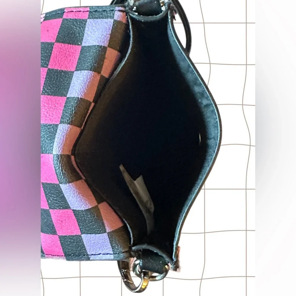 Women’s Checked Cellphone Holder/Crossbody Bag